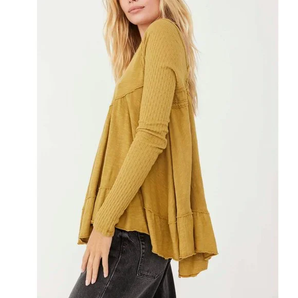 🎉LAST CHANCE🎉 NWT Free People Sundae Tee / Olive Bitters - Picture 3 of 5